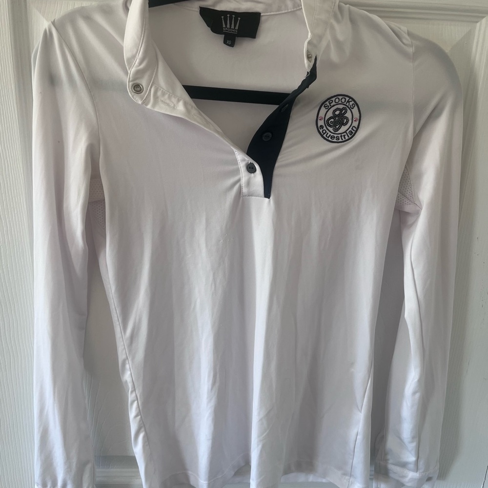 Spooks Equestrian Long Sleeve Polo Shirt